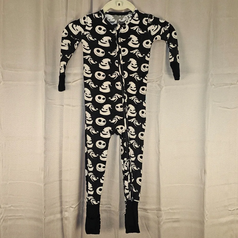 Posh Peanut Disney Nightmare Before Christmas Pajamas 18-24 Months Glow In Dark